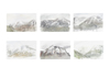 Tutkielmia tuntureiden valosta / Studies from light of on the montains, 2005, à 15 x 24 cm 